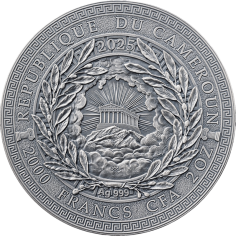 silver coin Greek mythology Apollo 2025 2 ounces reverse 2