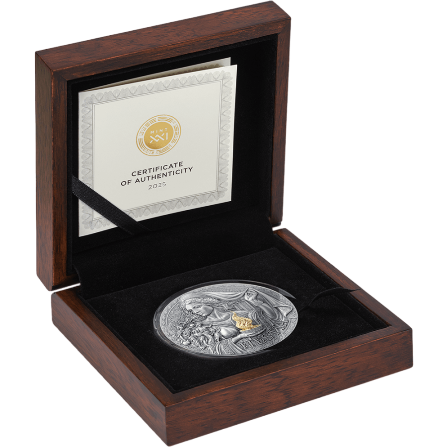 Silver Coin - Greek Mythology - Hestia - 2025 - 3 Ounces - Pack of 2