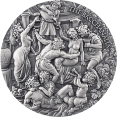 Silver Coin: Heavenly Beauty – Bacchanalia 2025, 5 Ounces, Reverse