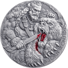 silver coin road to valhalla bjoern zelaznoboki 2025 2 ounces reverse