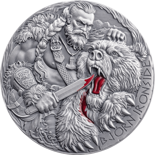 silver coin road to valhalla bjoern zelaznoboki 2025 2 ounces reverse