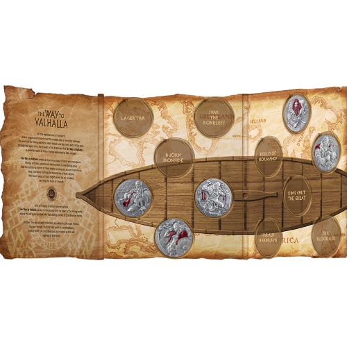 silver coin road to valhalla harald and the fair-haired 2025 2 ounces series 2