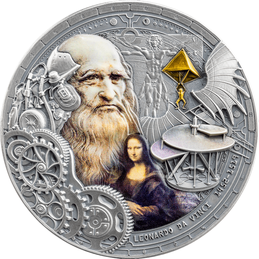 silver-coin-futurists-of-the-past-leonardo-da-vinci-2024-2-ounces-reverse