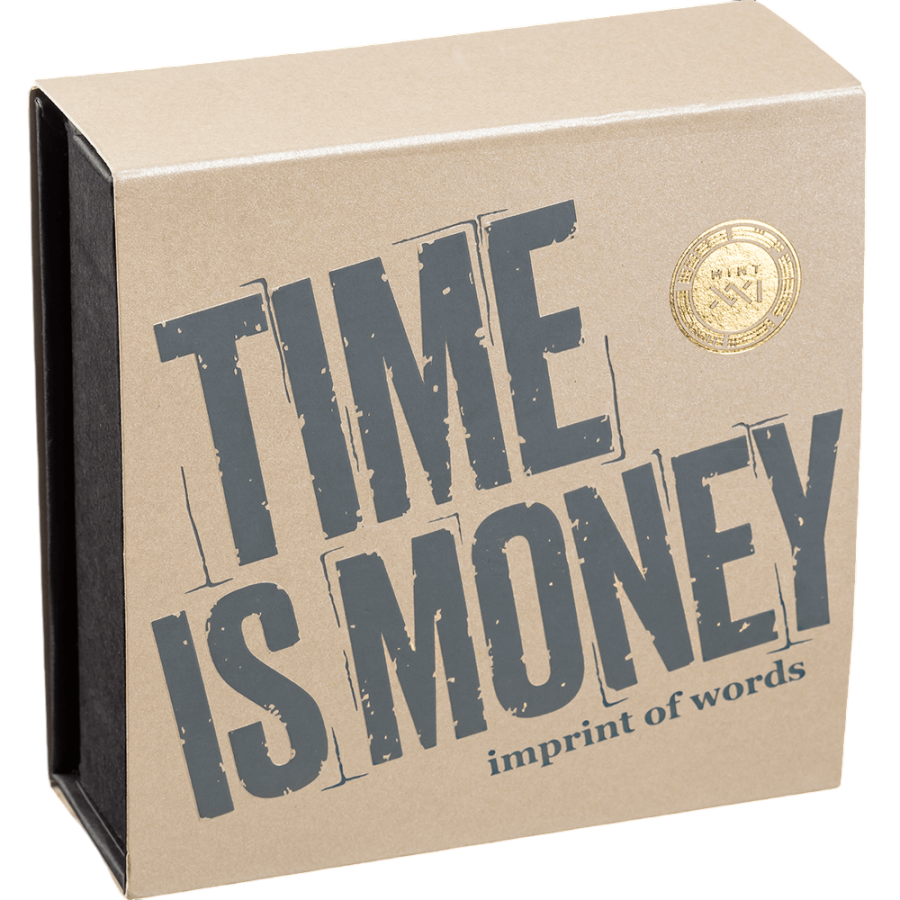 silver-coin-mark-words-time-is-money-2023-2-ounces-packaging