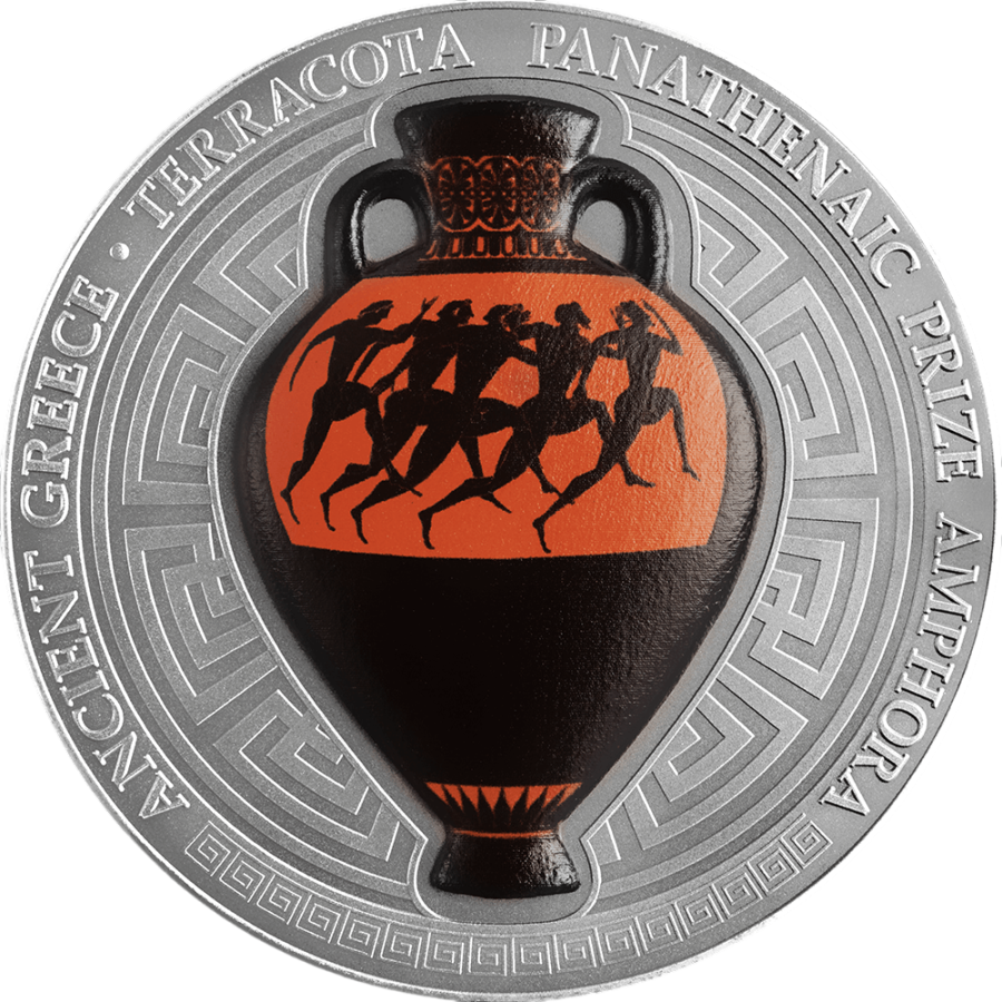 silver coin Panathenaic amphora 2022 2 ounces reverse