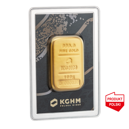 100 g KGHM gold bar – 24-hour shipping!