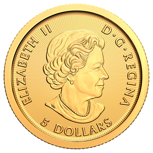 gold coin birds of prey canada bald eagle 1 10 oz obverse