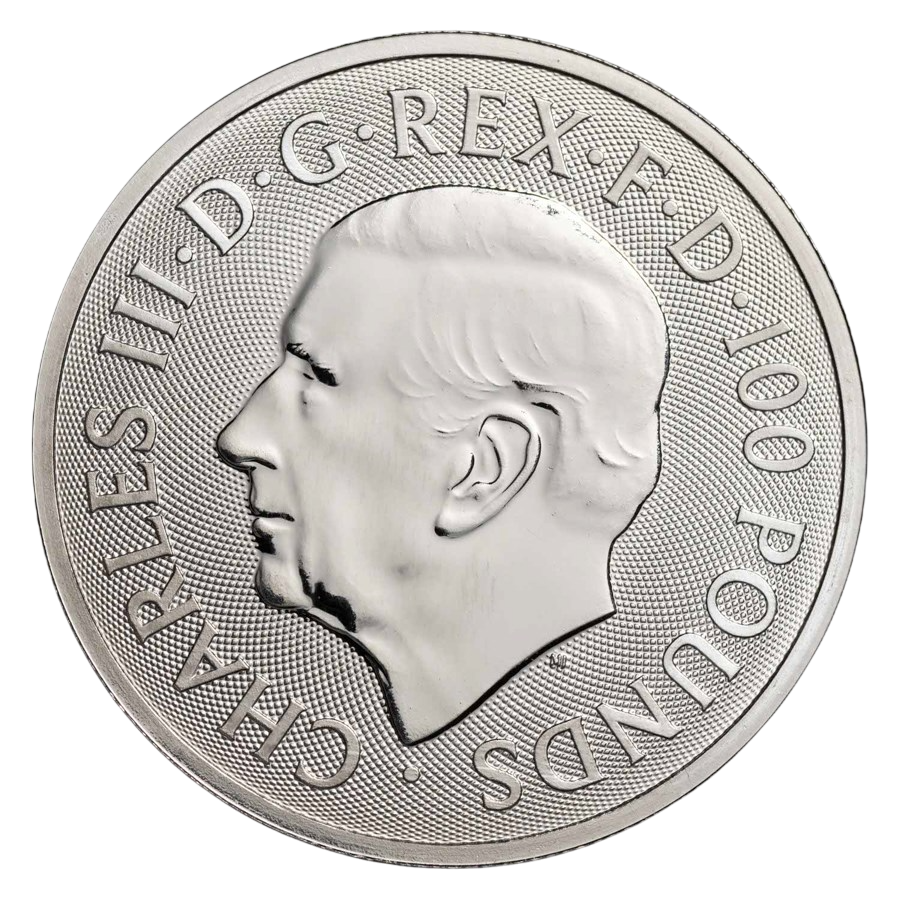 platinum coin beasts of the Tudors unicorn Seymour 1 ounce obverse