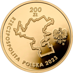 gold coin 200 PLN 80th anniversary of the Warsaw Ghetto Uprising 2023 reverse 2