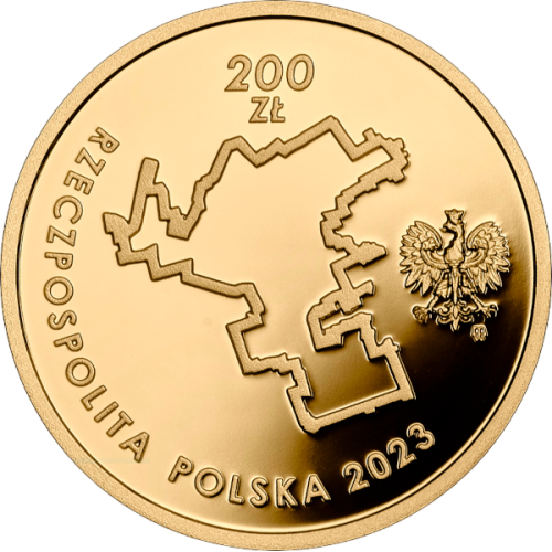 gold coin 200 PLN 80th anniversary of the Warsaw Ghetto Uprising 2023 obverse