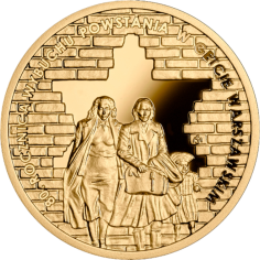 gold coin 200 PLN 80th anniversary of the Warsaw Ghetto Uprising 2023 reverse