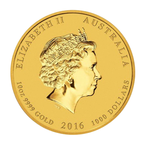 gold coin year of the monkey 2016 2 ounces obverse