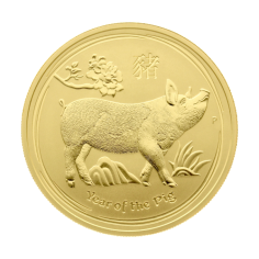 Gold Coin: Year of the Pig 2019, 1/2 Ounce, Reverse Side