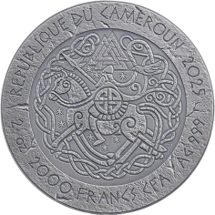 silver coin road to valhalla king knut the great 2 ounces 2025 reverse 2