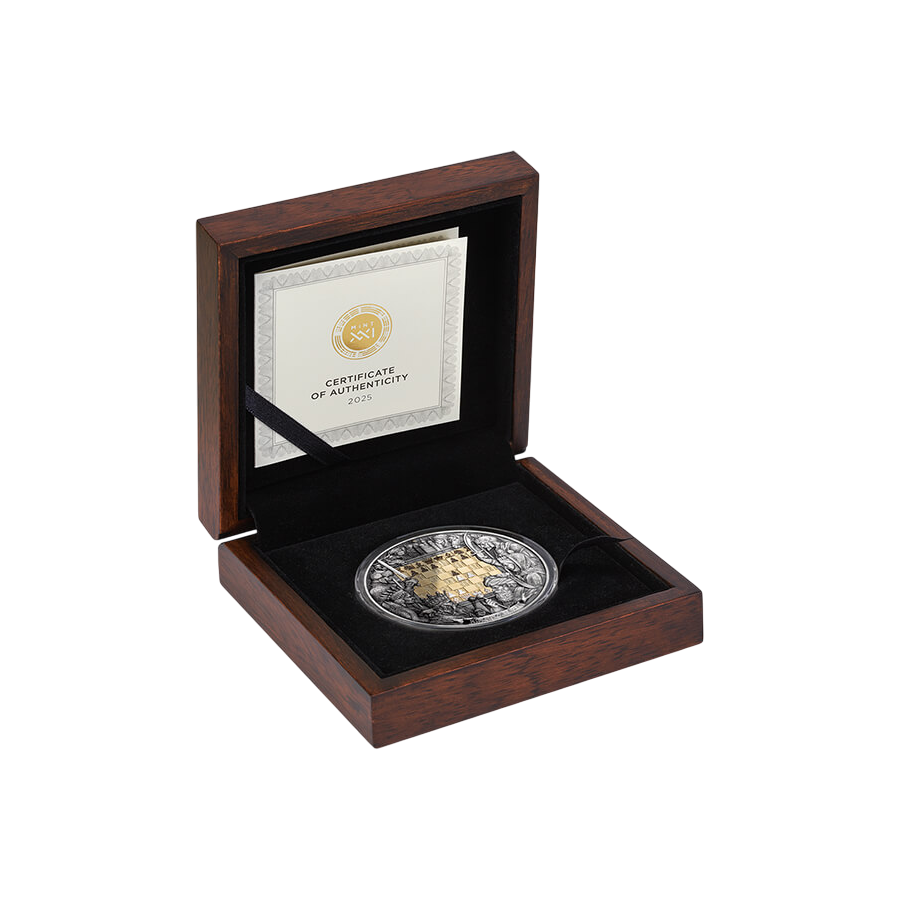 Silver Chess Coin - King's Gambit - 3 Ounces - 2025 - Pack of 2