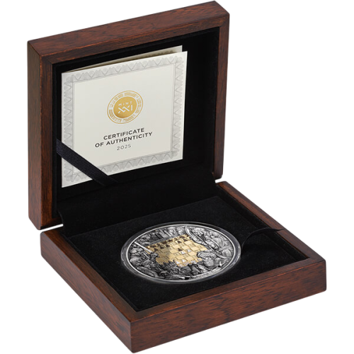 Silver Chess Coin - King's Gambit - 3 Ounces - 2025 - Pack of 2