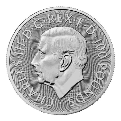 platinum coin beasts of the Tudors bull of Clarence 1 ounce obverse