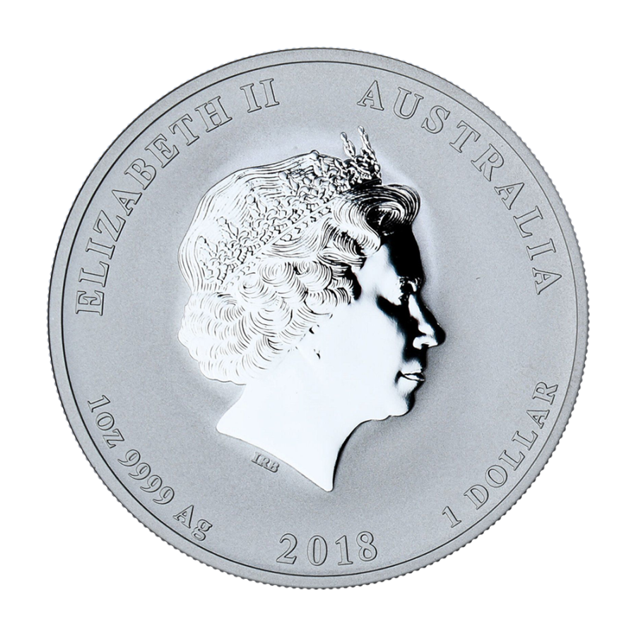 Silver Coin: Year of the Dog 2018, 1 Ounce