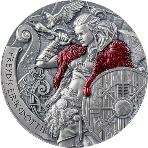 silver coin road to valhalla freydis eiriksdottir 2 ounces 2024