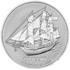 silver coin ship award 1 ounce reverse