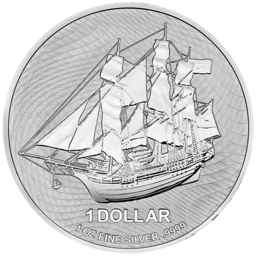 silver coin ship award 1 ounce reverse