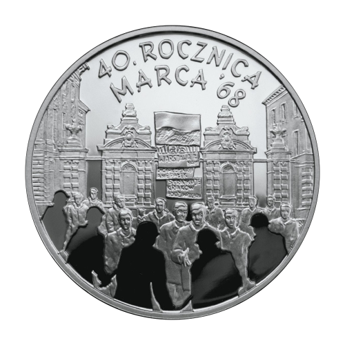 silver-coin-10-zloty-2008-40th-anniversary-of-March-1968-reverse