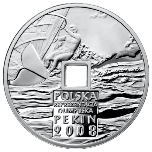 silver coin of the XXIX Olympic Games, Beijing 2008