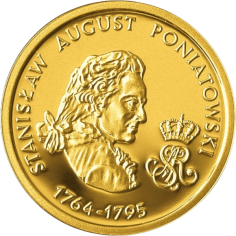 gold coin 100 zloty series of Polish kings and princes Stanisław August Poniatowski 1764–1795 2005