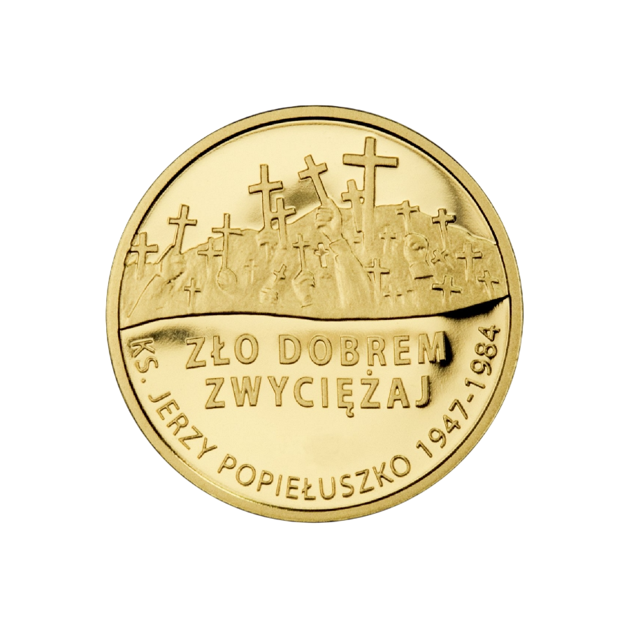 gold coin 37 PLN 25th anniversary of the death of Father Jerzy Popieluszko 2009