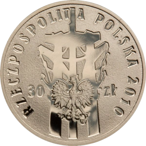 gold coin 30 zloty Polish August 1980-2010-2