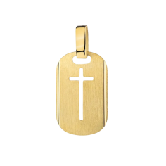 gold medal with cross