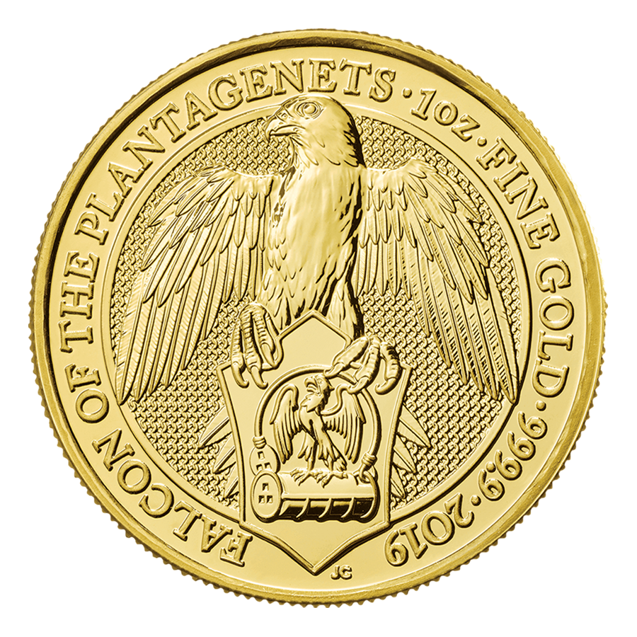 gold coin bestiary of the queen falcon Plantagenet 1 ounce 2