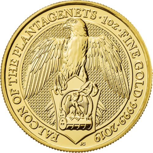 gold coin bestiary of the queen falcon Plantagenet 1 ounce 2