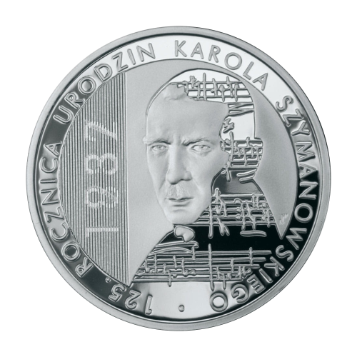 silver-coin-125th-anniversary-of-karol-szymanowski's-birth-reverse