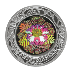 silver coin Polish ritual year Midsummer Night reverse