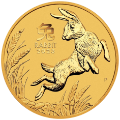 gold coin year of the rabbit 2023 1.4 ounces 1