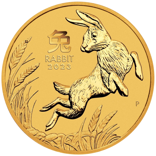 gold coin year of the rabbit 2023 1.4 ounces 1