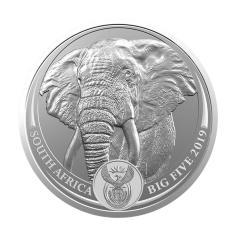 silver coin big five elephant 1 ounce silver 1