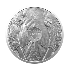 silver coin big five elephant 1 ounce silver 1 2
