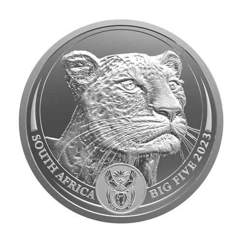 silver coin big five leopard 1 ounce silver 2
