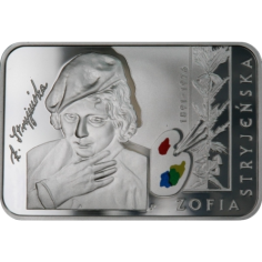 silver coin Polish painters of the 19th and 20th centuries Zofia Stryjeńska 1891–1976 reverse