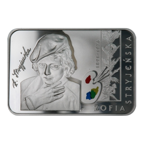 silver coin Polish painters of the 19th and 20th centuries Zofia Stryjeńska 1891–1976 reverse