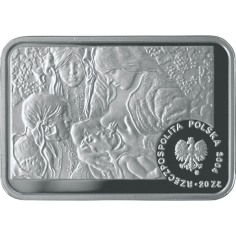 silver coin Polish painters of the 19th and 20th centuries Stanisław Wyspiański 1869–1907 reverse 2