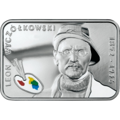 silver coin Polish painters of the 19th and 20th centuries Leon Wyczółkowski 1852–1936 reverse
