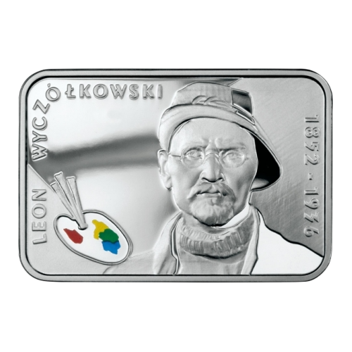 silver coin Polish painters of the 19th and 20th centuries Leon Wyczółkowski 1852–1936 reverse