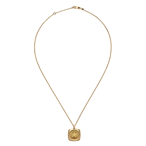 gold coin Canadian maple leaf 120 ounces with pendant 1