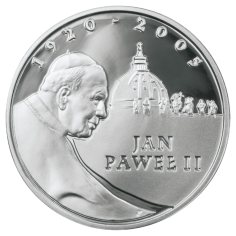 silver coin John Paul II 1920-2005