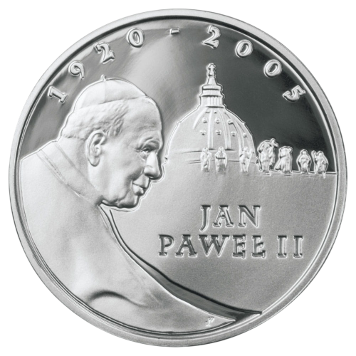 silver coin John Paul II 1920-2005