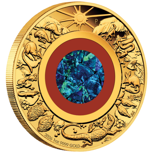 gold coin wonders of australia opal 1 oz 2026-2