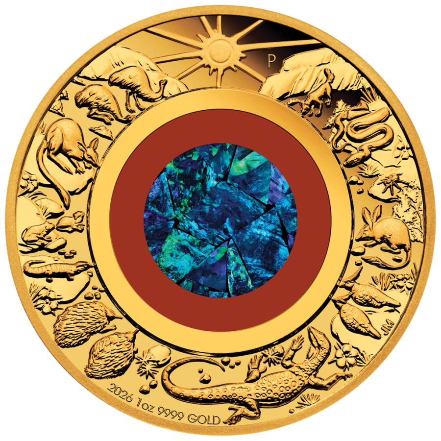 gold coin wonders of australia opal 1 ounce 2026 1